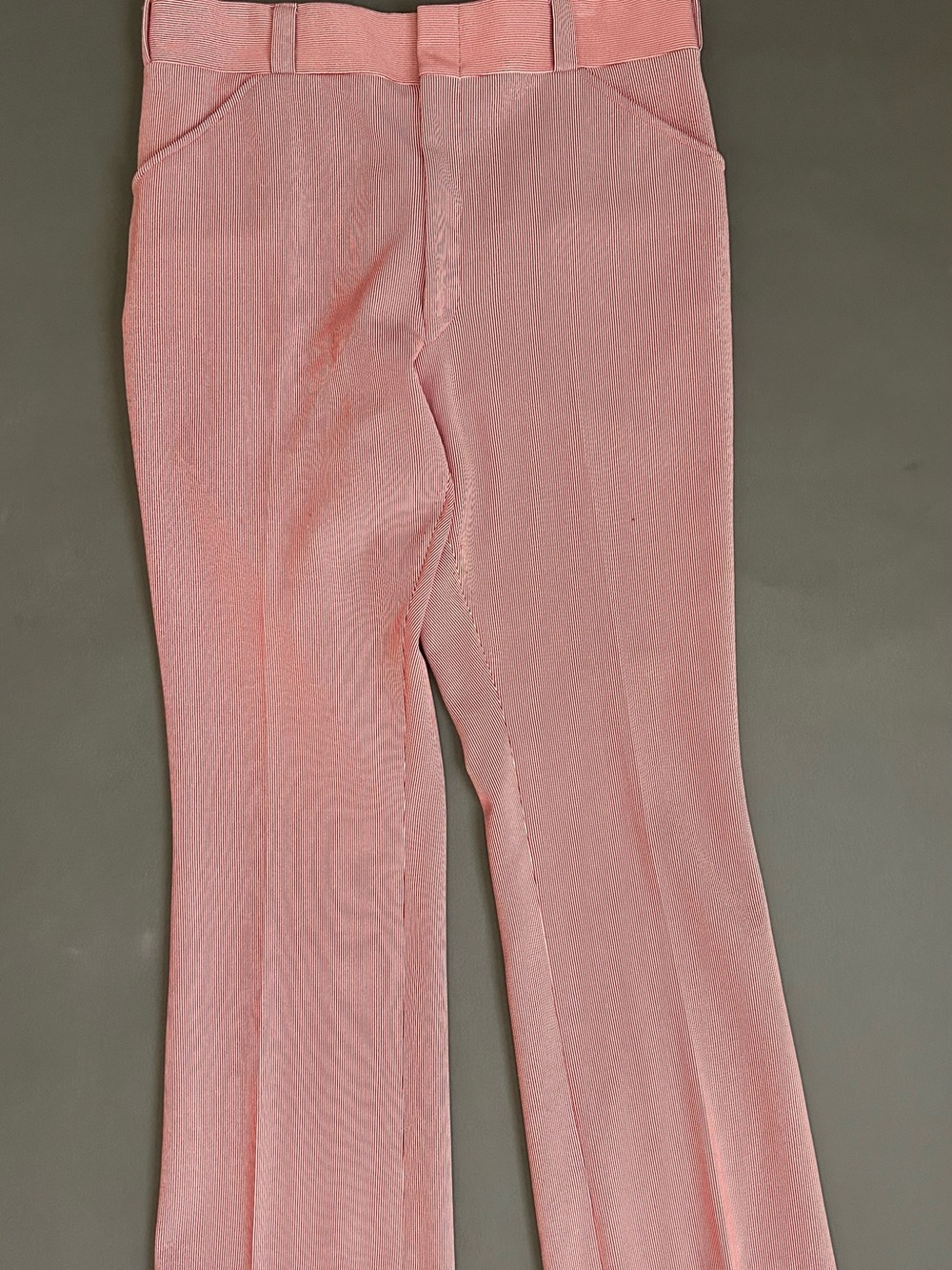 Vintage Red White Stripe 1970s Men’s Pants